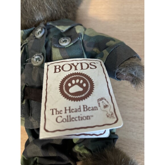 Boyds Bear Plush G.I. Bruin 10" Retired Army Camo Dress Military Jointed NWT - Picture 6 of 7